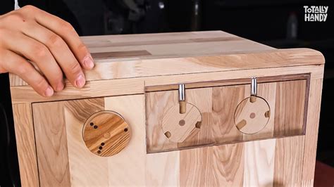 how to make a small metal lock box|locking mechanisms for hidden drawers.